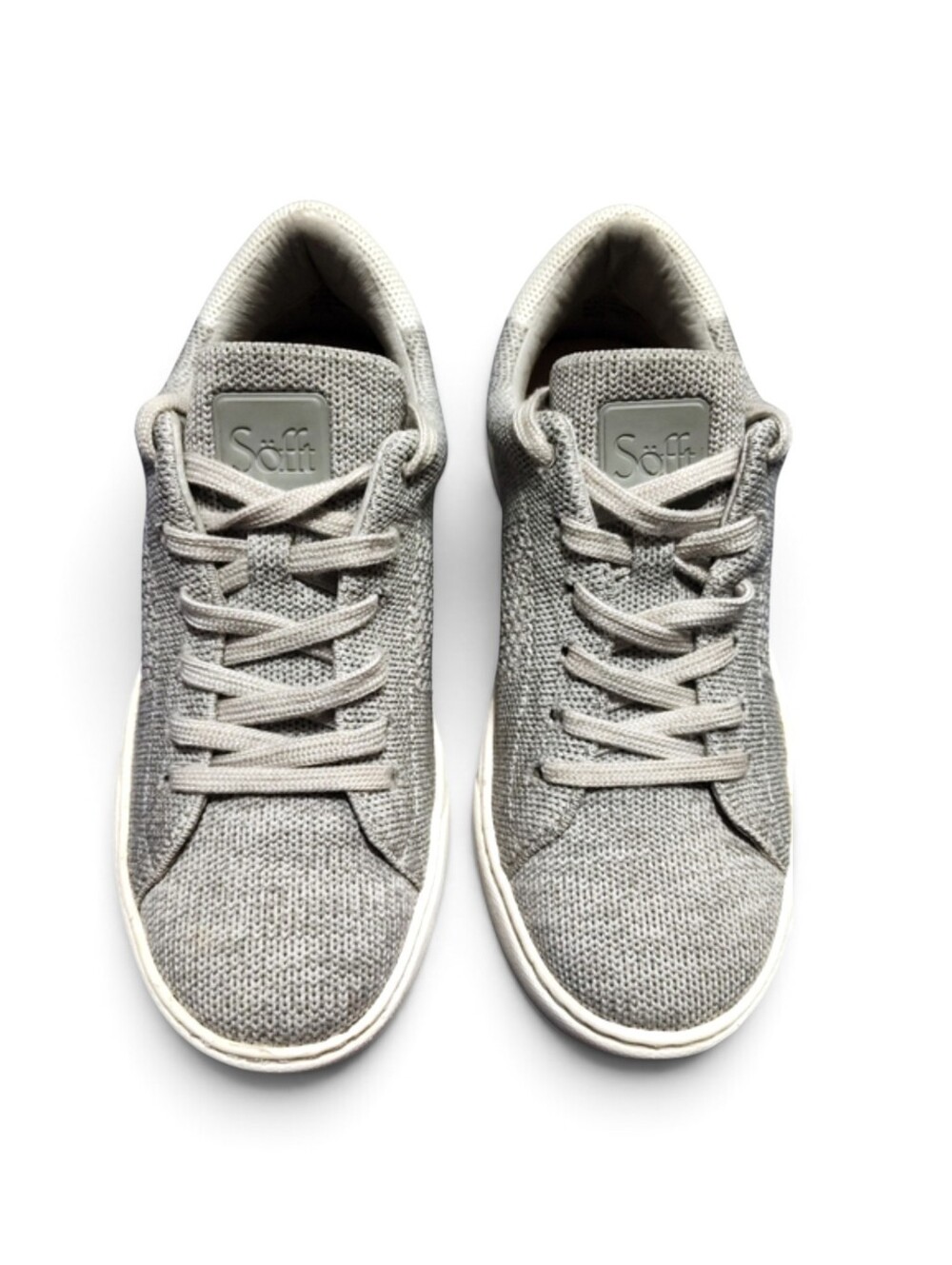 Sofft Waylyn Fabric Knit Grey Sneaker Womens 7.5M Eco Friendly  Padded